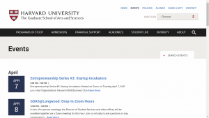 Harvard University Events