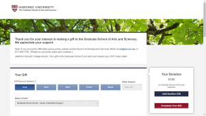 Harvard University Make A Gift