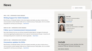 Harvard University News