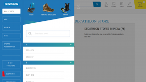 Decathlon Navigation Bar