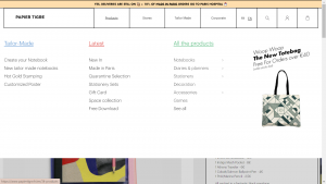 Papier Tigre Navigation Bar