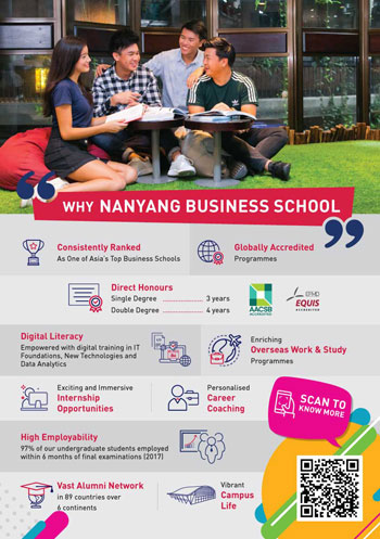 Graphic Design Portfolio: NTU Undergraduate Programmes marketing flyer