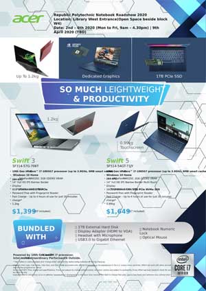 Graphic Design Portfolio: Acer marketing flyer
