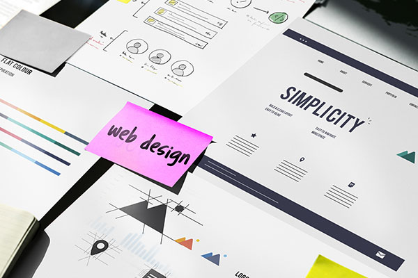 web design layout focus on simplicity